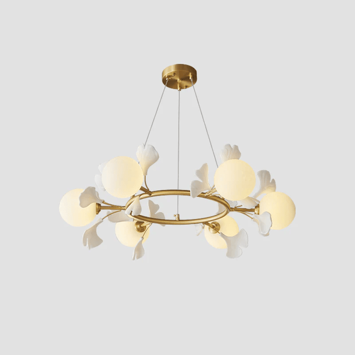 Gingko Orb Chandelier Simprolos