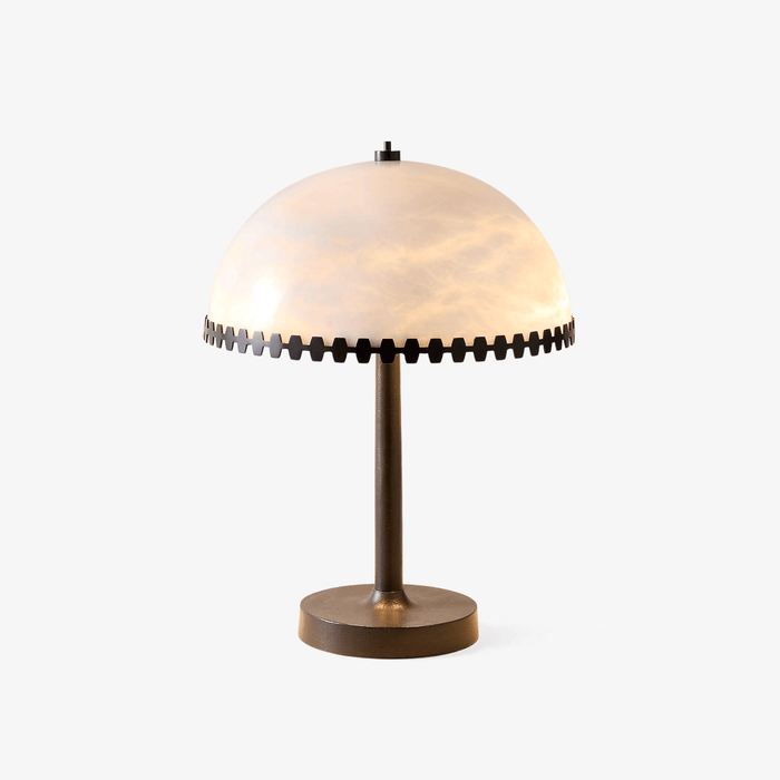 Lunarra Dome Alabaster Table Lamp Vakkerlight