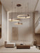 Celestial Orbit Travertine Chandelier Simprolos