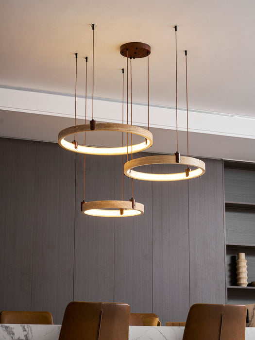 Celestial Orbit Travertine Chandelier Simprolos