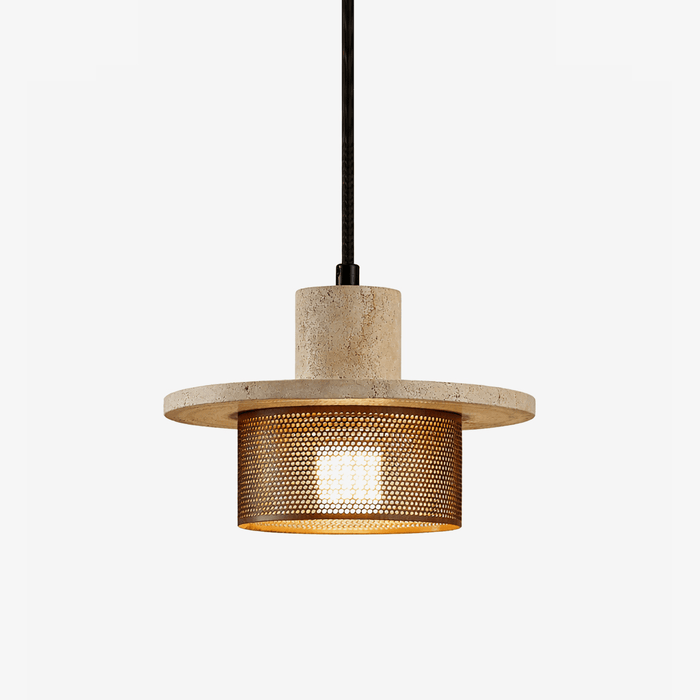 Caldera Travertine Mesh Pendant Lamp Vakkerlight