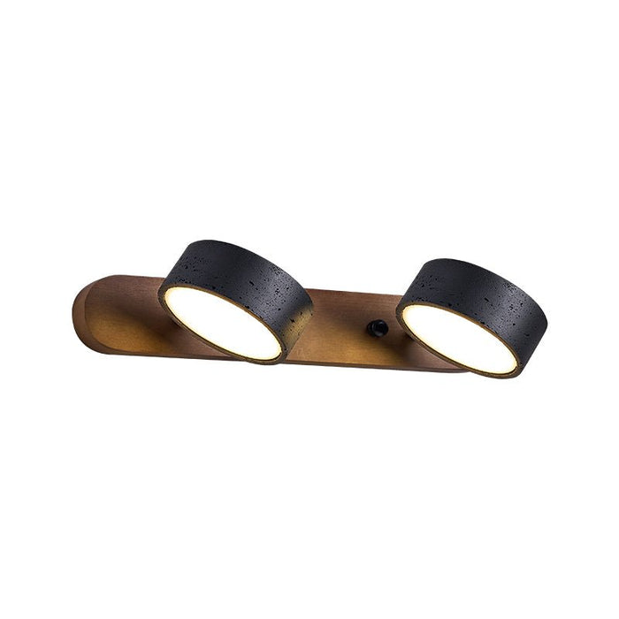 Black Travertine Duo Wall Light Simprolos