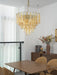 Golden Amber Glass Chandelier Vakkerlight