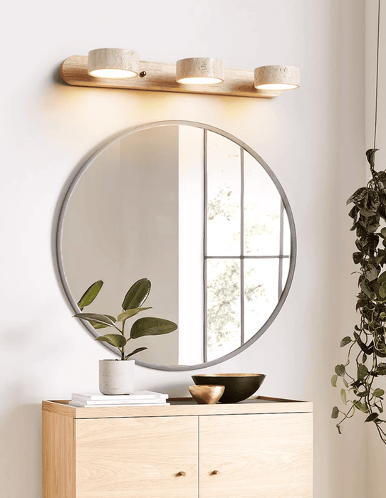 Travertine Duo Rechargeable Wall Light Simprolos