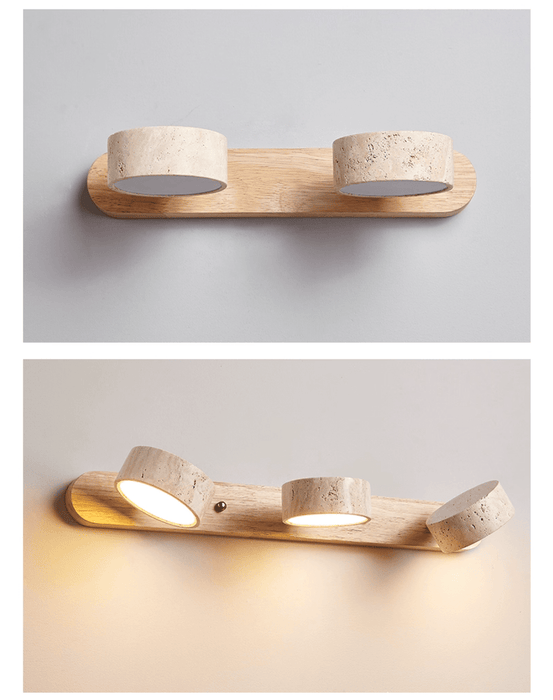 Travertine Duo Wall Light Simprolos