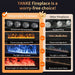 3D Atomized Fireplace Water Electric Fireplace 3D Mist Fireplace Embedded Realistic Mist Flame Remote Control APP Interior Decoration Steam Fireplace - Simprolos
