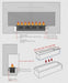 3D Atomized Fireplace Water Electric Fireplace 3D Mist Fireplace Embedded Realistic Mist Flame Remote Control APP Interior Decoration Steam Fireplace - Simprolos