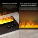 3D Atomized Fireplace Water Electric Fireplace 3D Mist Fireplace Embedded Realistic Mist Flame Remote Control APP Interior Decoration Steam Fireplace - Simprolos