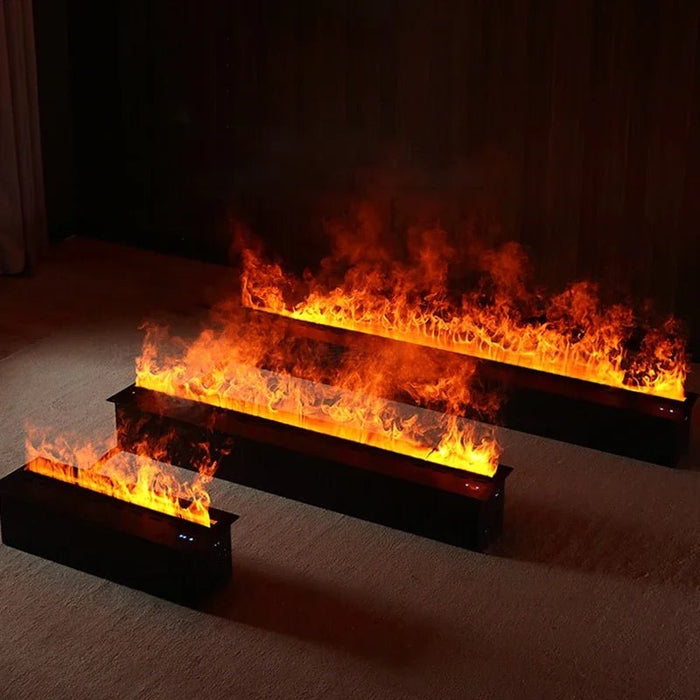 3D Atomized Fireplace Water Electric Fireplace 3D Mist Fireplace Embedded Realistic Mist Flame Remote Control APP Interior Decoration Steam Fireplace - Simprolos