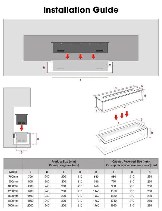3D Atomized Fireplace Water Electric Fireplace 3D Mist Fireplace Embedded Realistic Mist Flame Remote Control APP Interior Decoration Steam Fireplace - Simprolos
