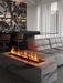 3D Atomized Fireplace Water Electric Fireplace 3D Mist Fireplace Embedded Realistic Mist Flame Remote Control APP Interior Decoration Steam Fireplace - Simprolos