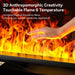 3D Atomized Fireplace Water Electric Fireplace 3D Mist Fireplace Embedded Realistic Mist Flame Remote Control APP Interior Decoration Steam Fireplace - Simprolos