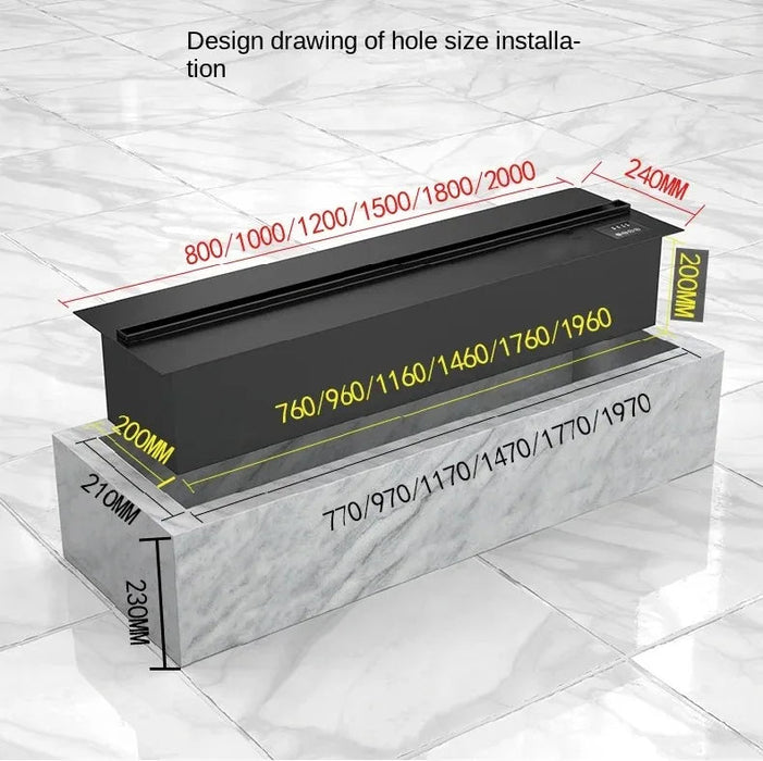3D Atomized Fireplace Water Electric Fireplace 3D Mist Fireplace Embedded Realistic Mist Flame Remote Control APP Interior Decoration Steam Fireplace - Simprolos