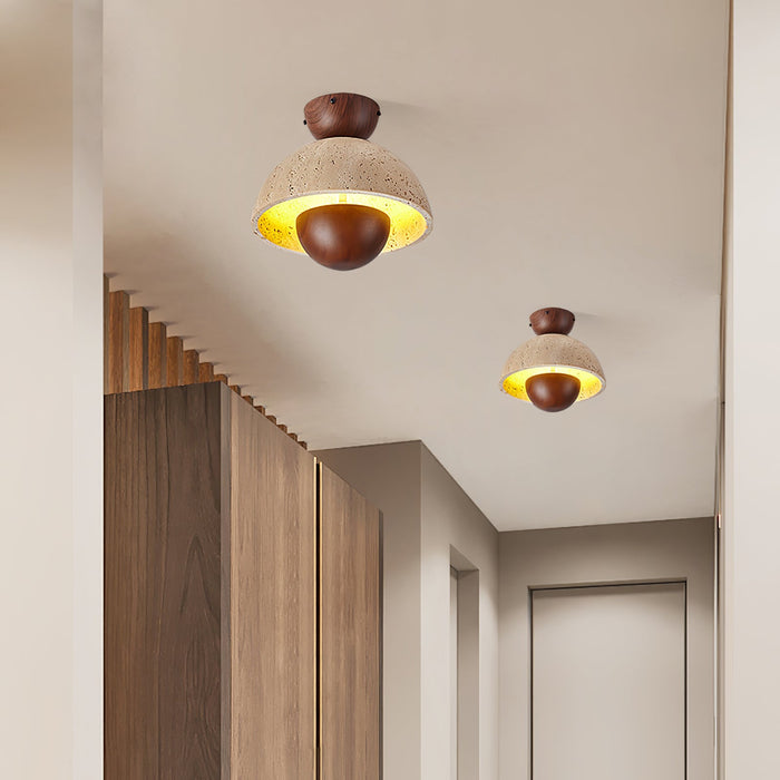 Nerio Travertine Ceiling Light Vakkerlight