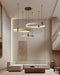 Celestial Orbit Travertine Chandelier Simprolos