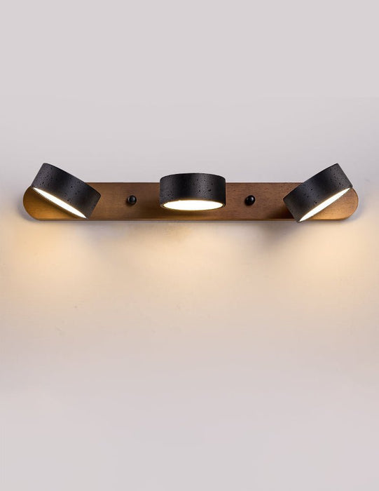 Black Travertine Duo Wall Light Simprolos