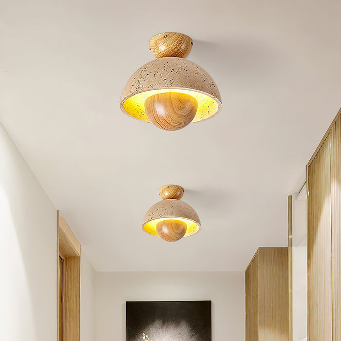 Nerio Travertine Ceiling Light Vakkerlight