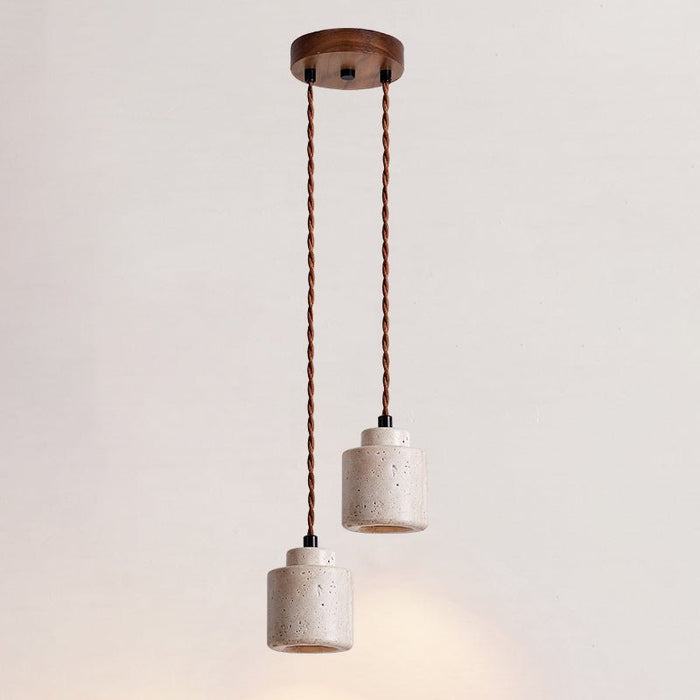 Elemental Travertine Mini Pendant Lamp Vakkerlight