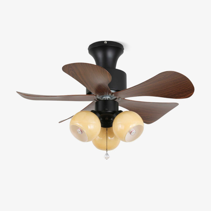 Woodgrain Charm Ceiling Fan Light Vakkerlight