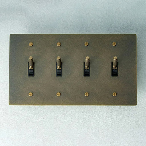 Brass Toggle Switch (4-Gang) simprolos