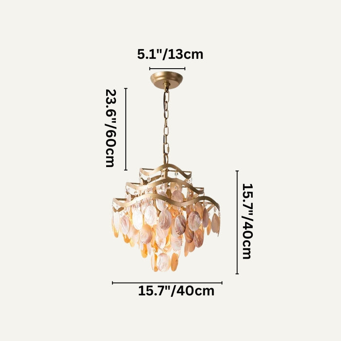 Bage Shell Chandelier simprolos