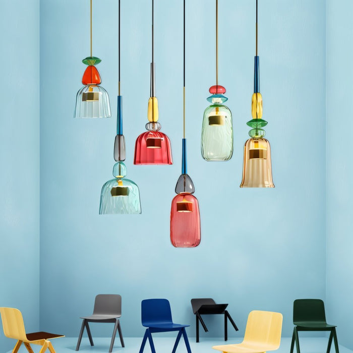 Glazed Pendant Light Simprolos