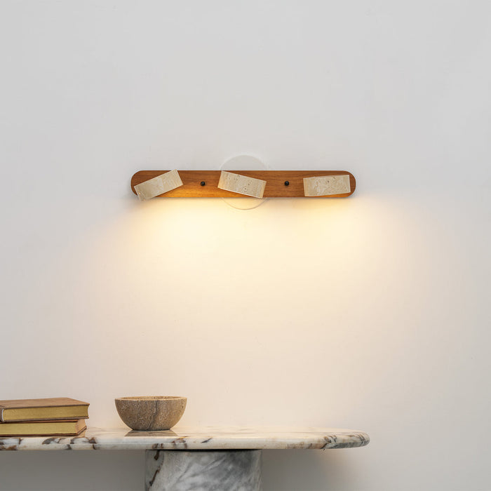 Travertine Duo Wall Light Simprolos