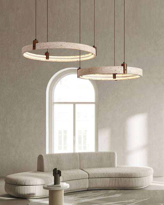Celestial Orbit Travertine Chandelier Simprolos