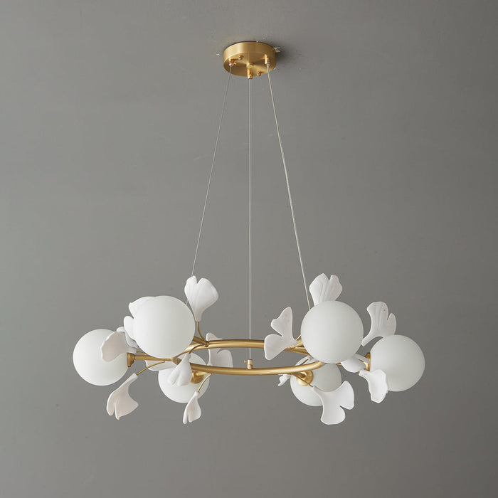 Gingko Orb Chandelier Simprolos