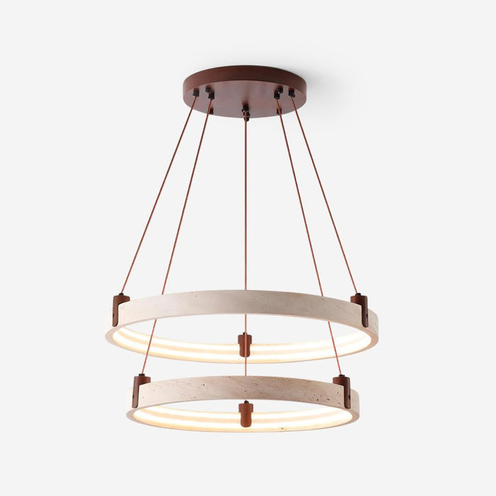 Celestial Orbit Travertine Chandelier Simprolos