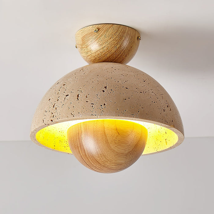 Nerio Travertine Ceiling Light Vakkerlight