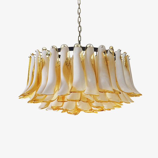 Petal Amber Glass Chandelier Vakkerlight