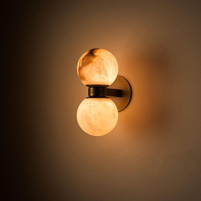 Alabaster Celestia Orb Wall Light Simprolos