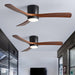 Nordic Wooden Ceiling Fan Light Vakkerlight