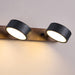 Black Travertine Duo Wall Light Simprolos