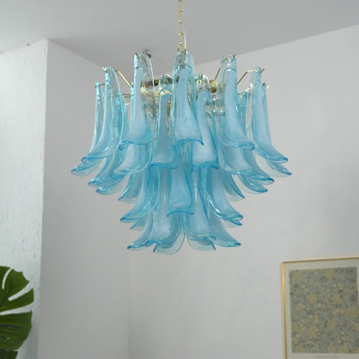 Azure Drift Glass Chandelier Vakkerlight