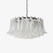 Petals White Glass Chandelier Vakkerlight