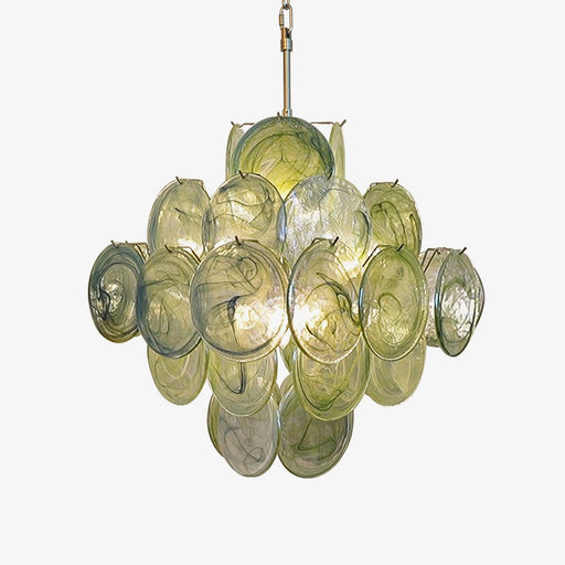 Verdant Bloom Glass Chandelier Vakkerlight