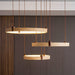 Celestial Orbit Travertine Chandelier Simprolos