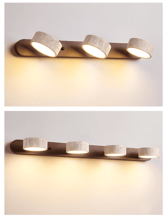 Travertine Duo Rechargeable Wall Light Simprolos
