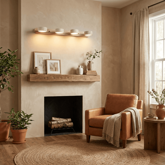 Travertine Duo Wall Light Simprolos