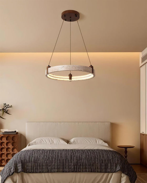 Celestial Orbit Travertine Chandelier Simprolos