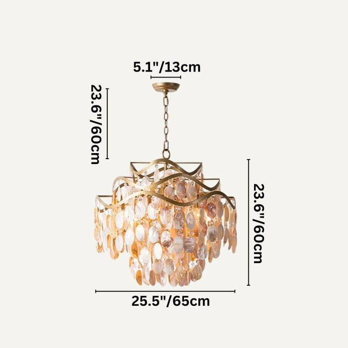 Bage Shell Chandelier simprolos