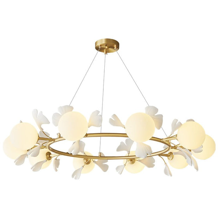 Gingko Orb Chandelier Simprolos