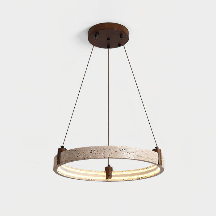 Celestial Orbit Travertine Chandelier Simprolos