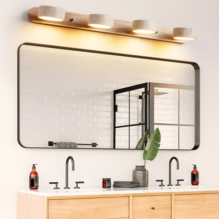Travertine Duo Rechargeable Wall Light Simprolos