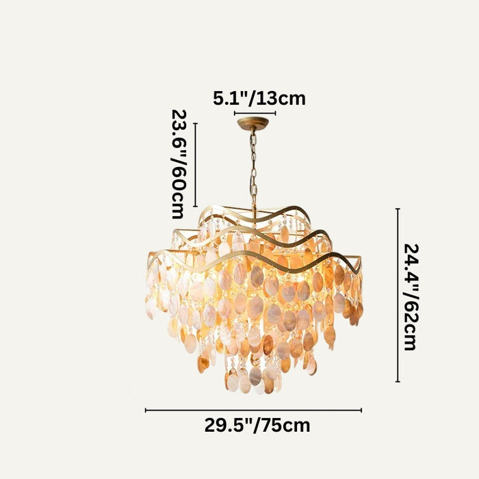 Bage Shell Chandelier simprolos