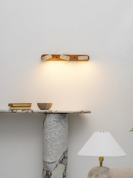 Travertine Duo Wall Light Simprolos