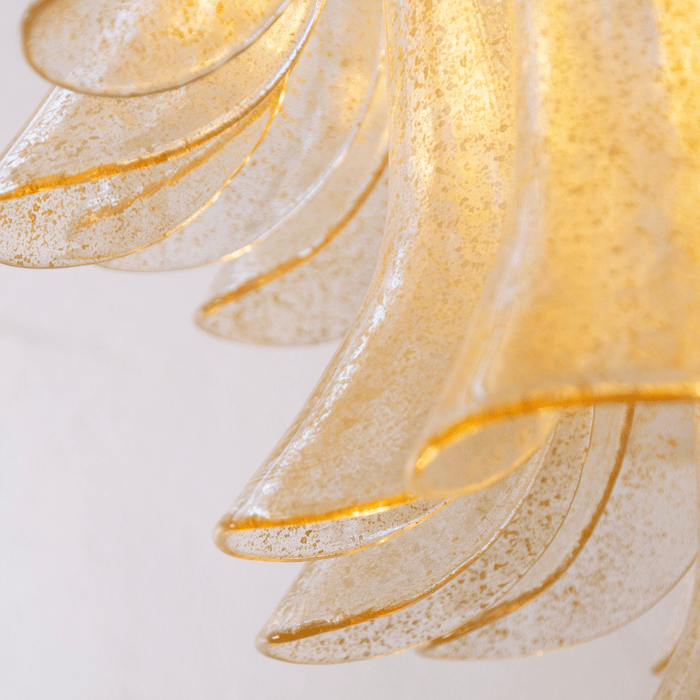 Glass Amber Lily Chandelier Vakkerlight