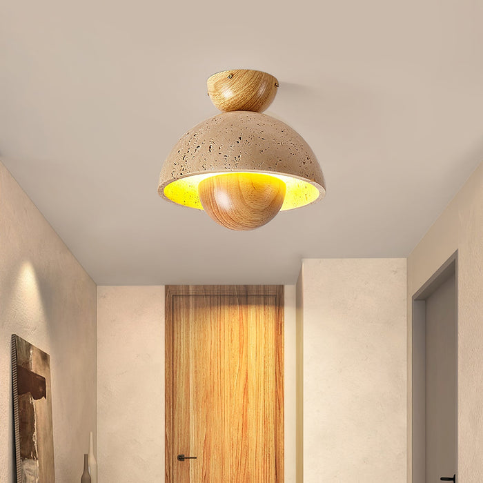 Nerio Travertine Ceiling Light Vakkerlight